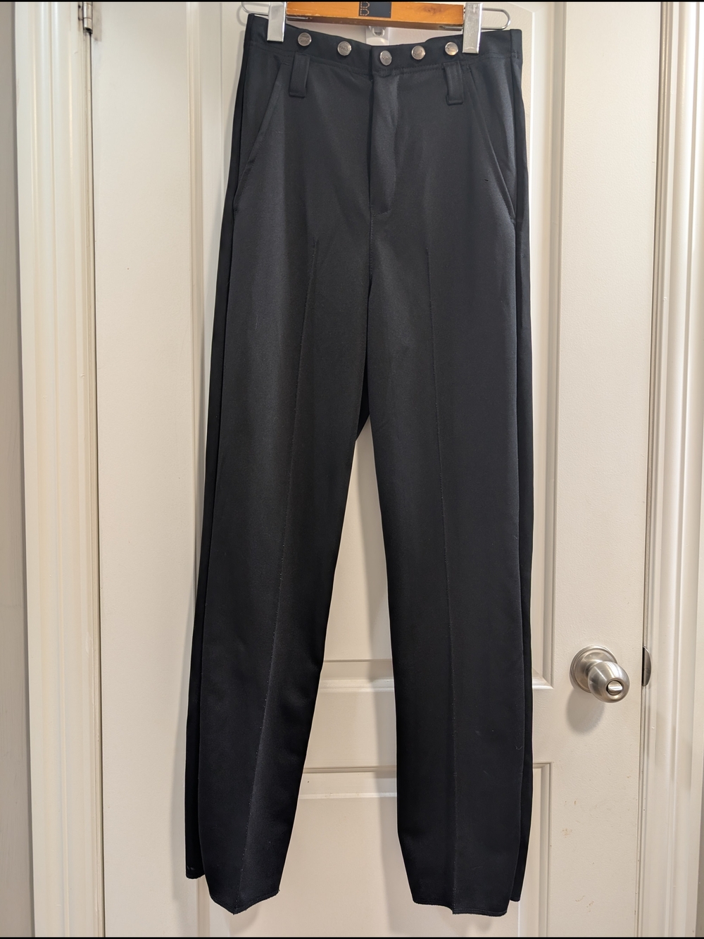 Men's Tailored Black Dress Trousers